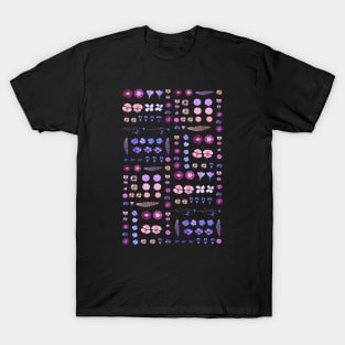 Colorful violet dried flowers T-Shirt